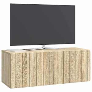 Nástěnná TV skříň 78,5 x 31 x 30 cm Dub sonoma Kompozitní dřevo - obrázek 3