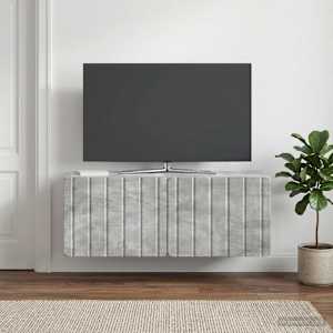 Nástěnná TV skříň 78,5 x 31 x 30 cm Betonově šedá - obrázek 4