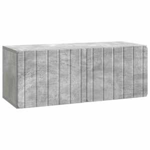 Nástěnná TV skříň 78,5 x 31 x 30 cm Betonově šedá - obrázek 2