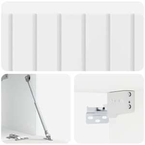 Nástěnná TV skříň 78,5 x 31 x 30 cm Bílá s vysokým leskem - obrázek 9