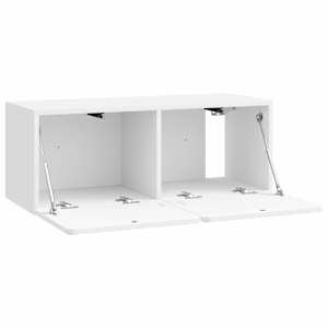 Nástěnná TV skříň 78,5 x 31 x 30 cm Bílá s vysokým leskem - obrázek 5