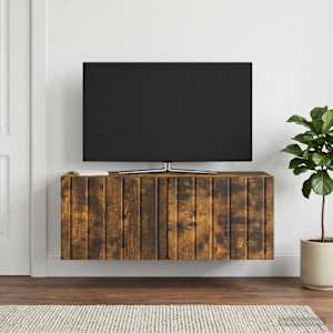 Nástěnná TV skříň 78,5 x 31 x 30 cm Kouřový dub - obrázek 1