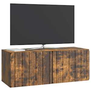 Nástěnná TV skříň 78,5 x 31 x 30 cm Kouřový dub - obrázek 3