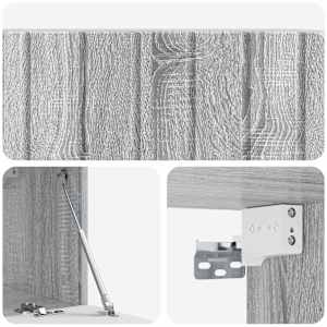 Nástěnná TV skříň 78,5 x 31 x 30 cm Šedý Sonoma - obrázek 9