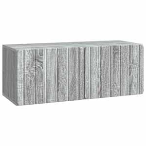 Nástěnná TV skříň 78,5 x 31 x 30 cm Šedý Sonoma - obrázek 2