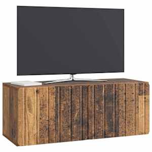 Nástěnná TV skříň 78,5 x 31 x 30 cm Staré dřevo - obrázek 3