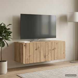Nástěnná TV skříň 78,5 x 31 x 30 cm Dub artisan - obrázek 4