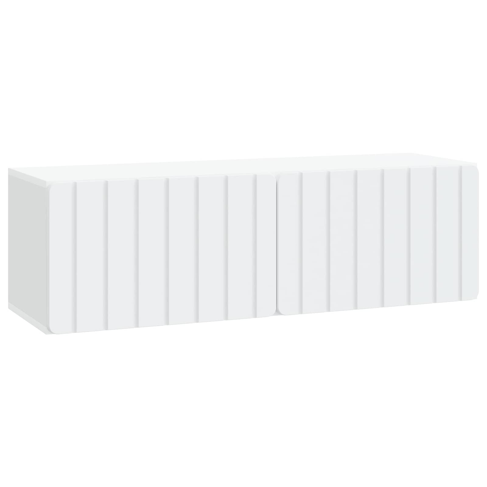 vidaXL Oglindă TV montată pe perete Alb 98 x 31 x 30 cm Lemn prelucrat