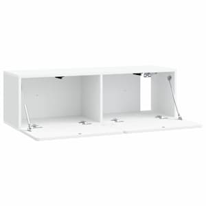 Nástěnná TV skříň 98 x 31 x 30 cm Bílá Kompozitní dřevo - obrázek 4