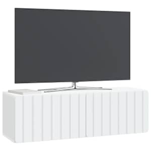 Nástěnná TV skříň 98 x 31 x 30 cm Bílá Kompozitní dřevo - obrázek 3