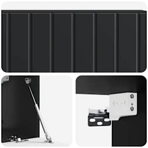 Nástěnná TV skříň 98 x 31 x 30 cm Černá Kompozitní dřevo - obrázek 9