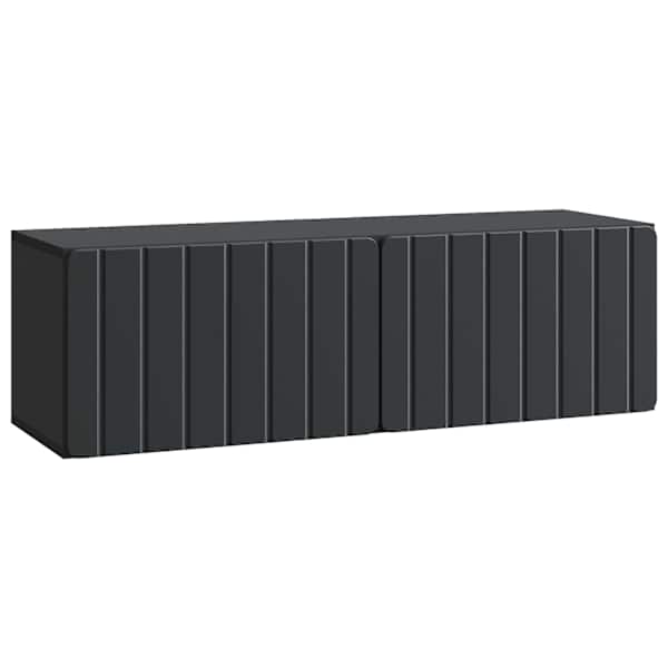 vidaXL Rippuv TV kapp 98 x 31 x 30 cm Must Tehispuit