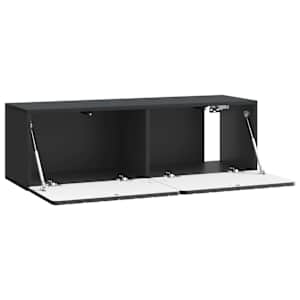 Nástěnná TV skříň 98 x 31 x 30 cm Černá Kompozitní dřevo - obrázek 5