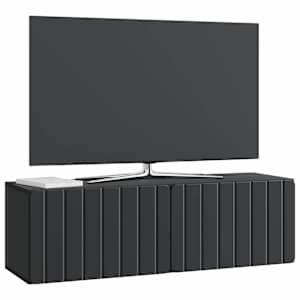 Nástěnná TV skříň 98 x 31 x 30 cm Černá Kompozitní dřevo - obrázek 3