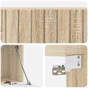 Nástěnná TV skříň 98 x 31 x 30 cm Dub sonoma Kompozitní dřevo - obrázek 9