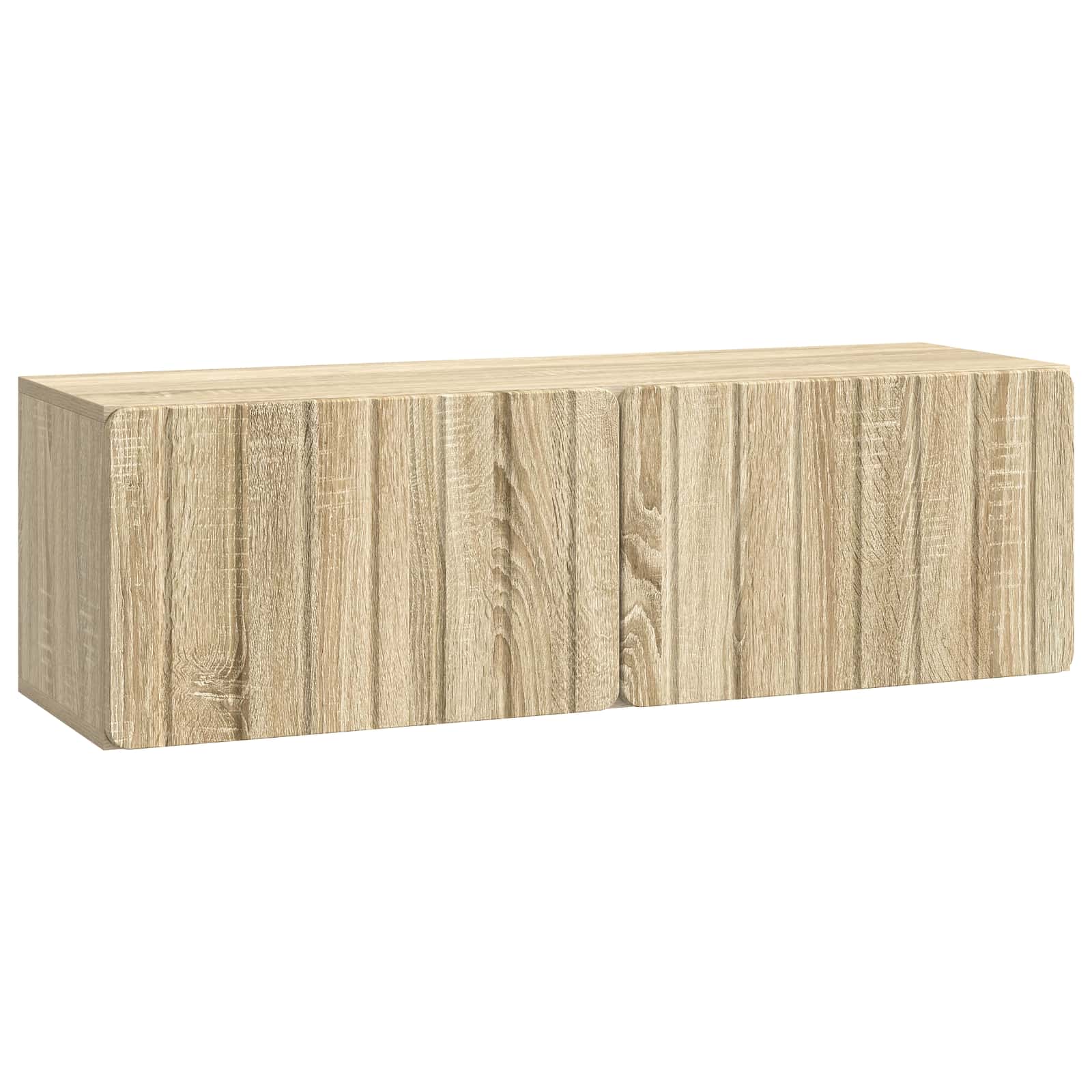 vidaXL Oglindă TV montată pe perete Stejar Sonoma 98 x 31 x 30 cm