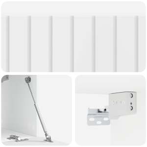 Nástěnná TV skříň 98 x 31 x 30 cm Bílá s vysokým leskem - obrázek 9