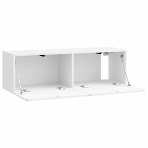 Nástěnná TV skříň 98 x 31 x 30 cm Bílá s vysokým leskem - obrázek 5