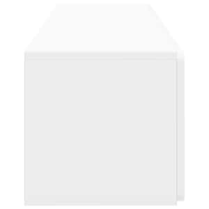 Nástěnná TV skříň 98 x 31 x 30 cm Bílá s vysokým leskem - obrázek 7