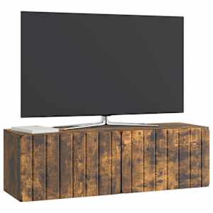 Nástěnná TV skříň 98 x 31 x 30 cm Kouřový dub Kompozitní dřevo - obrázek 3