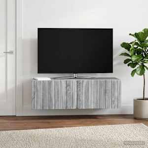Nástěnná TV skříň 98 x 31 x 30 cm Šedý Sonoma Kompozitní dřevo - obrázek 1