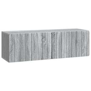 Nástěnná TV skříň 98 x 31 x 30 cm Šedý Sonoma Kompozitní dřevo - obrázek 2