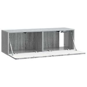 Nástěnná TV skříň 98 x 31 x 30 cm Šedý Sonoma Kompozitní dřevo - obrázek 5