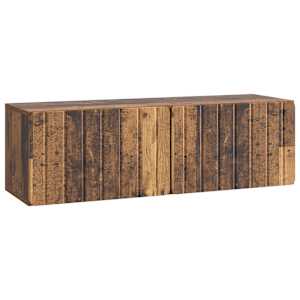 Nástěnná TV skříň 98 x 31 x 30 cm Staré dřevo Kompozitní dřevo - obrázek 2