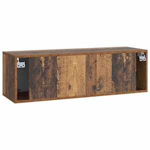Nástěnná TV skříň 98 x 31 x 30 cm Staré dřevo Kompozitní dřevo - obrázek 8