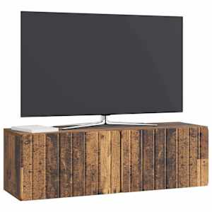 Nástěnná TV skříň 98 x 31 x 30 cm Staré dřevo Kompozitní dřevo - obrázek 3