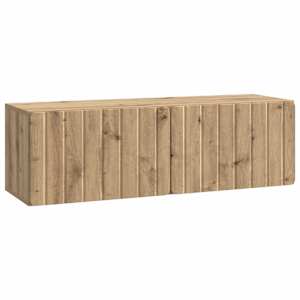 Nástěnná TV skříň 98 x 31 x 30 cm Dub artisan Kompozitní dřevo - obrázek 2