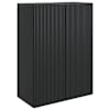 vidaXL Seinale kinnitatav kapp 66 x 34,5 x 90 cm Tehispuit Must