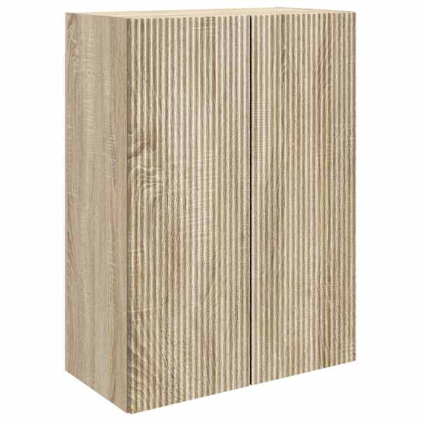 vidaXL Seinale kinnitatav kapp 66 x 34,5 x 90 cm Tehispuit Sonoma tamm