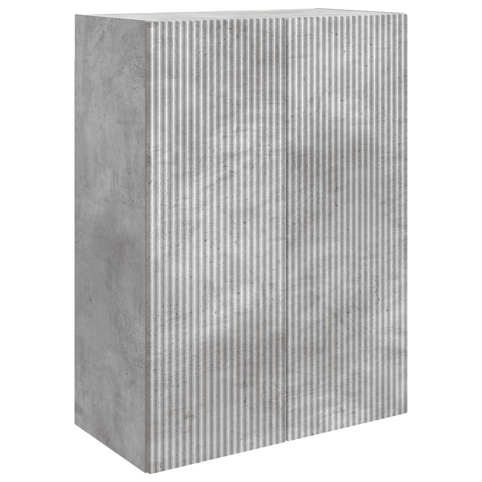Omara za steno Betonsko siva 66 x 34,5 x 90 cm Inženirski les