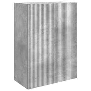 Omara za steno Betonsko siva 66 x 34,5 x 90 cm Inženirski les