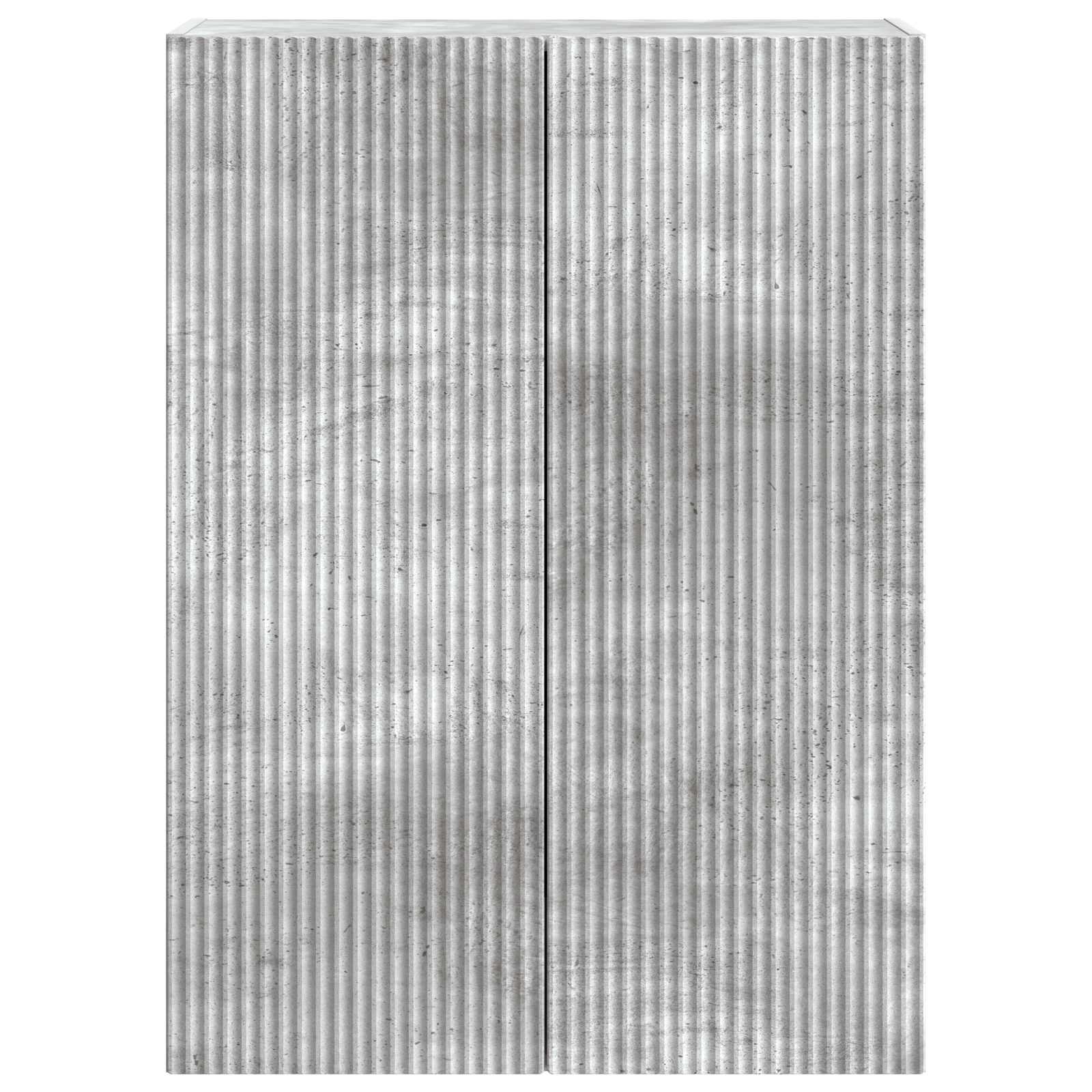 Omara za steno Betonsko siva 66 x 34,5 x 90 cm Inženirski les - slika 3