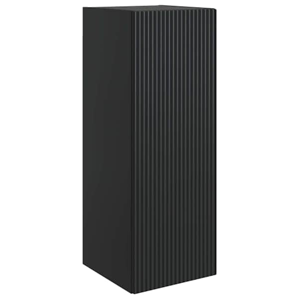 vidaXL Seinale kinnitatav kapp 33 x 34,5 x 90 cm Tehispuit Must
