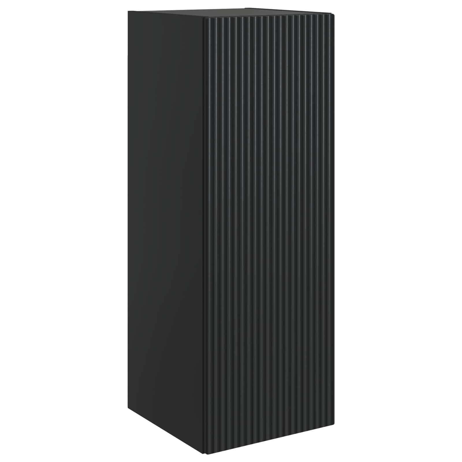 vidaXL Dulap montat pe perete Negru 33 x 34,5 x 90 cm Lemn prelucrat
