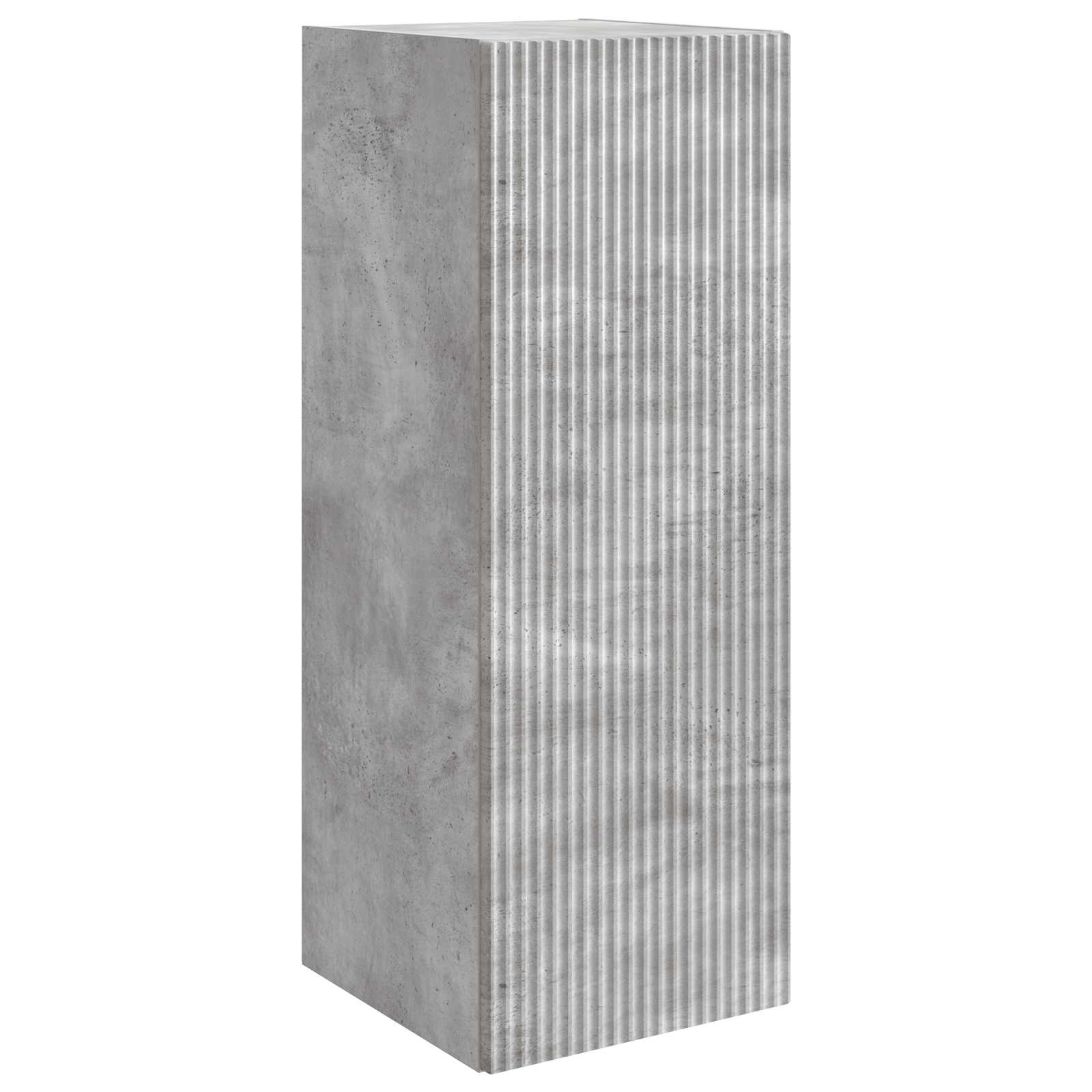 vidaXL Dulap montat pe perete Gri Beton 33 x 34,5 x 90 cm