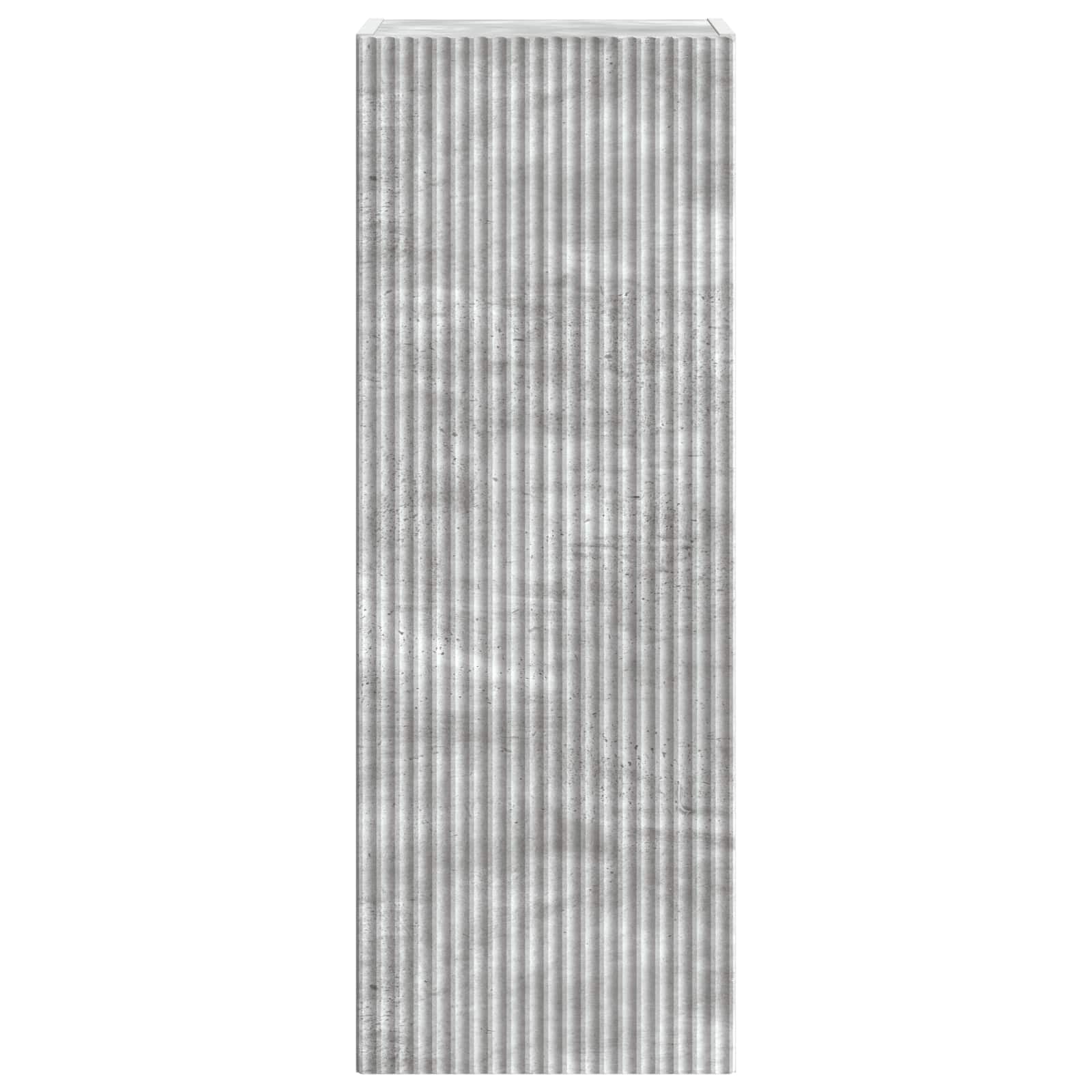 Omara za steno Betonsko siva 33 x 34,5 x 90 cm Inženirski les - slika 3