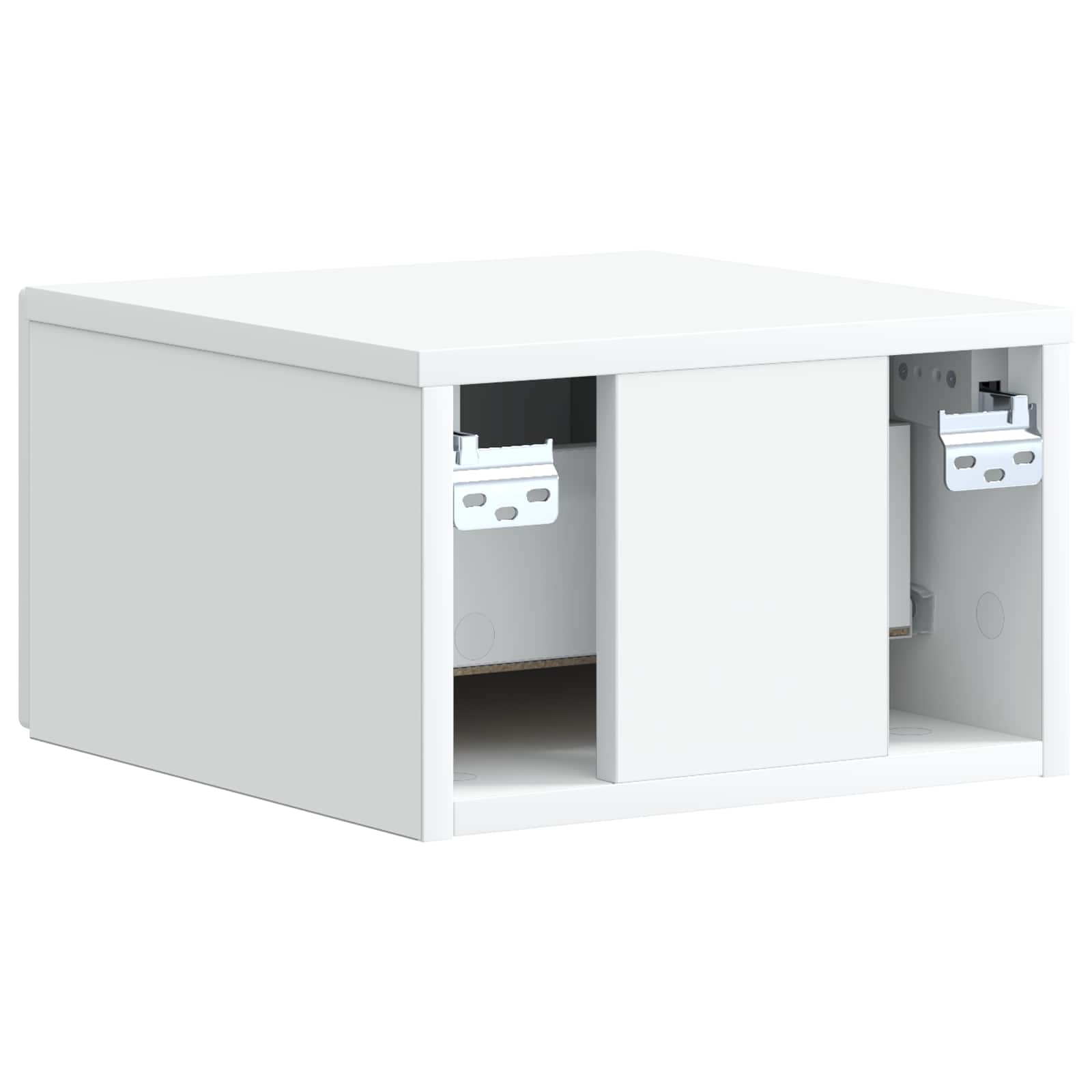 Nástěnný noční stolek se zásuvkou 2 pcs Bílá 33 x 34,5 x 20 cm - obrázek 7