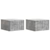 vidaXL Seinale kinnitatav &ouml;&ouml;tis 2 tk Betoonhall 33 x 34,5 x 20 cm