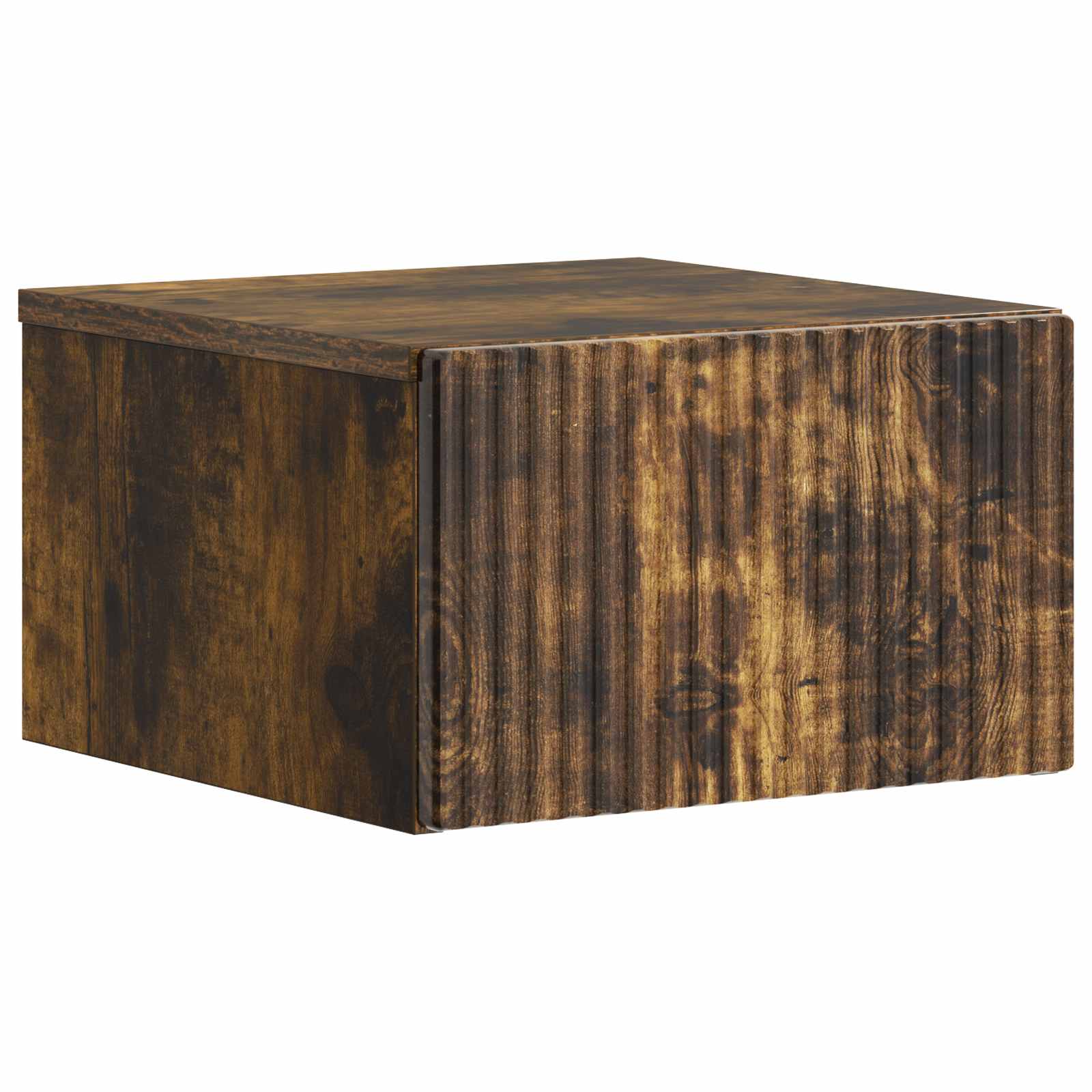 vidaXL Dulap de noapte suspendat Stejar fumuriu 33 x 34,5 x 20 cm