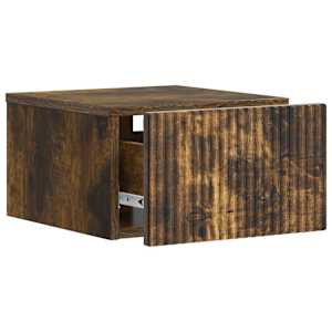 Nástěnný noční stolek 2 pcs Kouřový dub 33 x 34,5 x 20 cm - obrázek 6