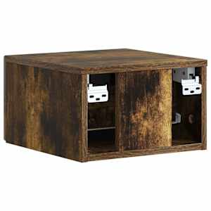 Nástěnný noční stolek 2 pcs Kouřový dub 33 x 34,5 x 20 cm - obrázek 9