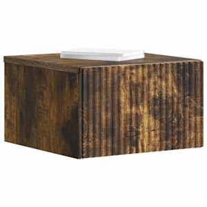 Nástěnný noční stolek 2 pcs Kouřový dub 33 x 34,5 x 20 cm - obrázek 3