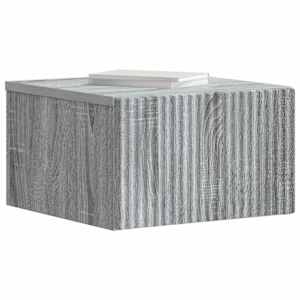 Nástěnný noční stolek 2 pcs Šedá sonoma 33 x 34,5 x 20 cm - obrázek 3