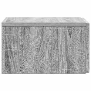 Nástěnný noční stolek 2 pcs Šedá sonoma 33 x 34,5 x 20 cm - obrázek 8