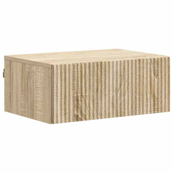 vidaXL Seinale kinnitatav &ouml;&ouml;tis Sonoma tamm 49 x 34,5 x 20 cm