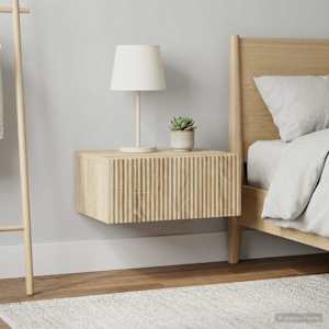 Stenski nočni omarici 2 kos Sonoma hrast 49 x 34,5 x 20 cm